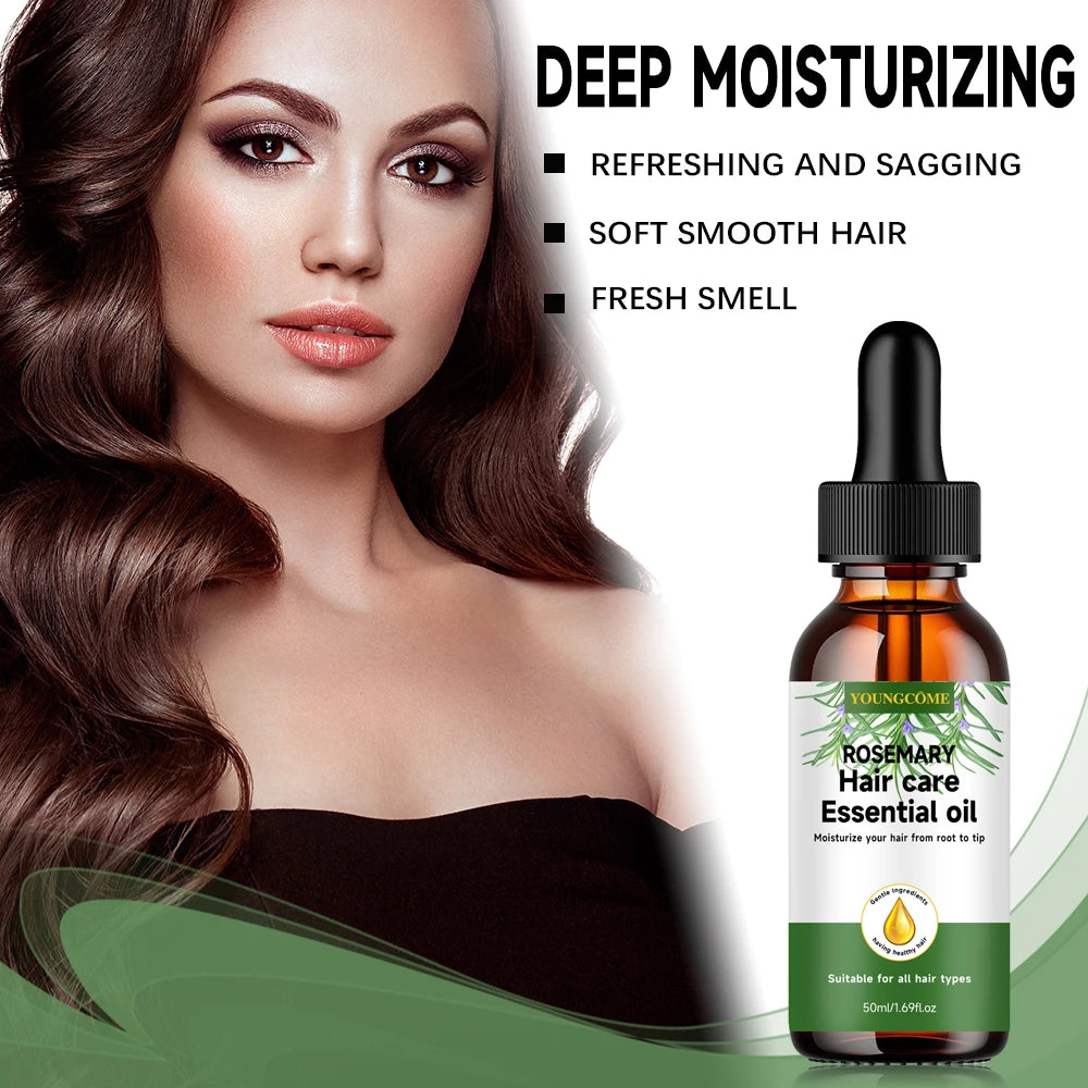 Rosemary Hair Care Essential Oil,Nourishes Repairs Improves Frizz Prevents Hair Loss Thinning Damaged Hair Care