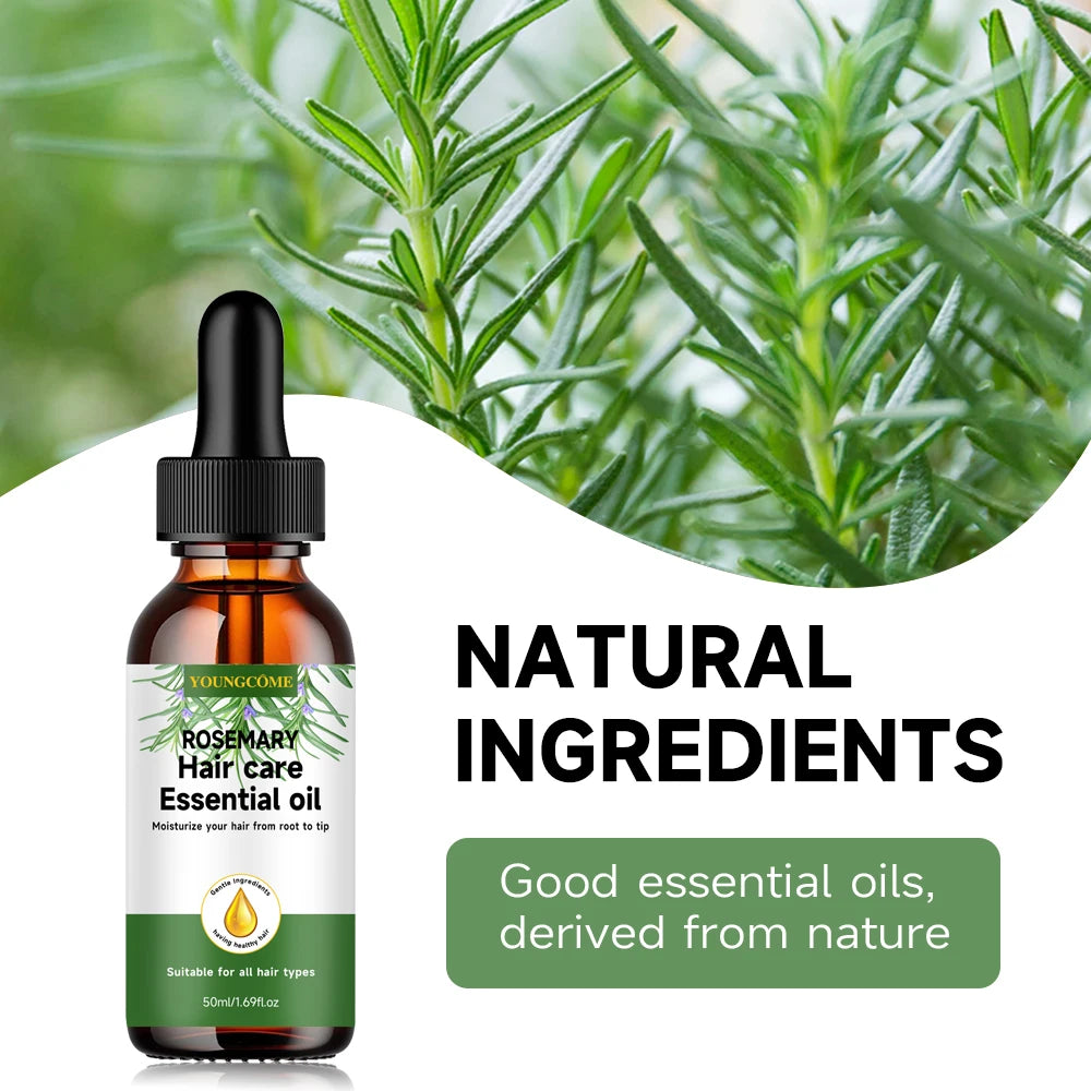 Rosemary Hair Care Essential Oil,Nourishes Repairs Improves Frizz Prevents Hair Loss Thinning Damaged Hair Care