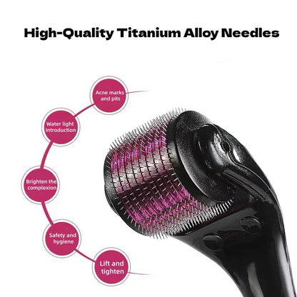 Professional 540 Needles for Facial Body Hair Growth Derma Roller for Skin Care Micro Face Roller for Beard Growth