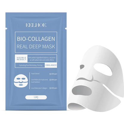 Bio Collagen Real Deep Mask Shrink Pores Deep Hydrating Overnight Face Mask Moisturizing Refreshing Brightening Face Skin Care