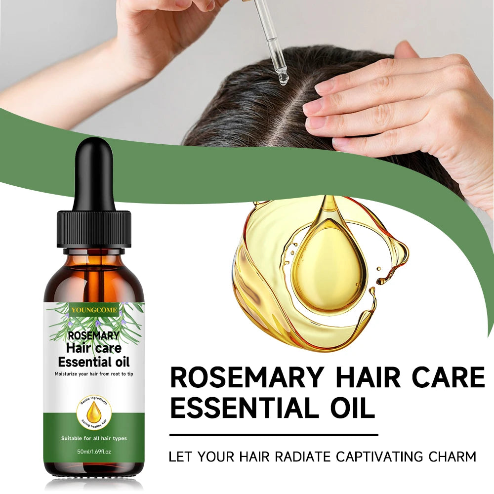 Rosemary Hair Care Essential Oil,Nourishes Repairs Improves Frizz Prevents Hair Loss Thinning Damaged Hair Care